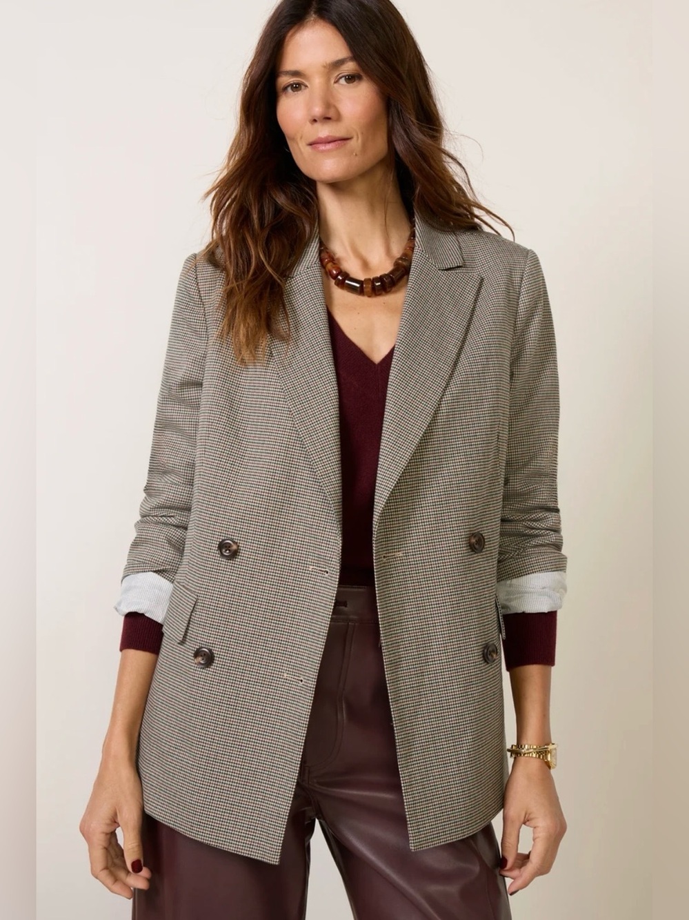 Evereve Fern Plaid Blazer